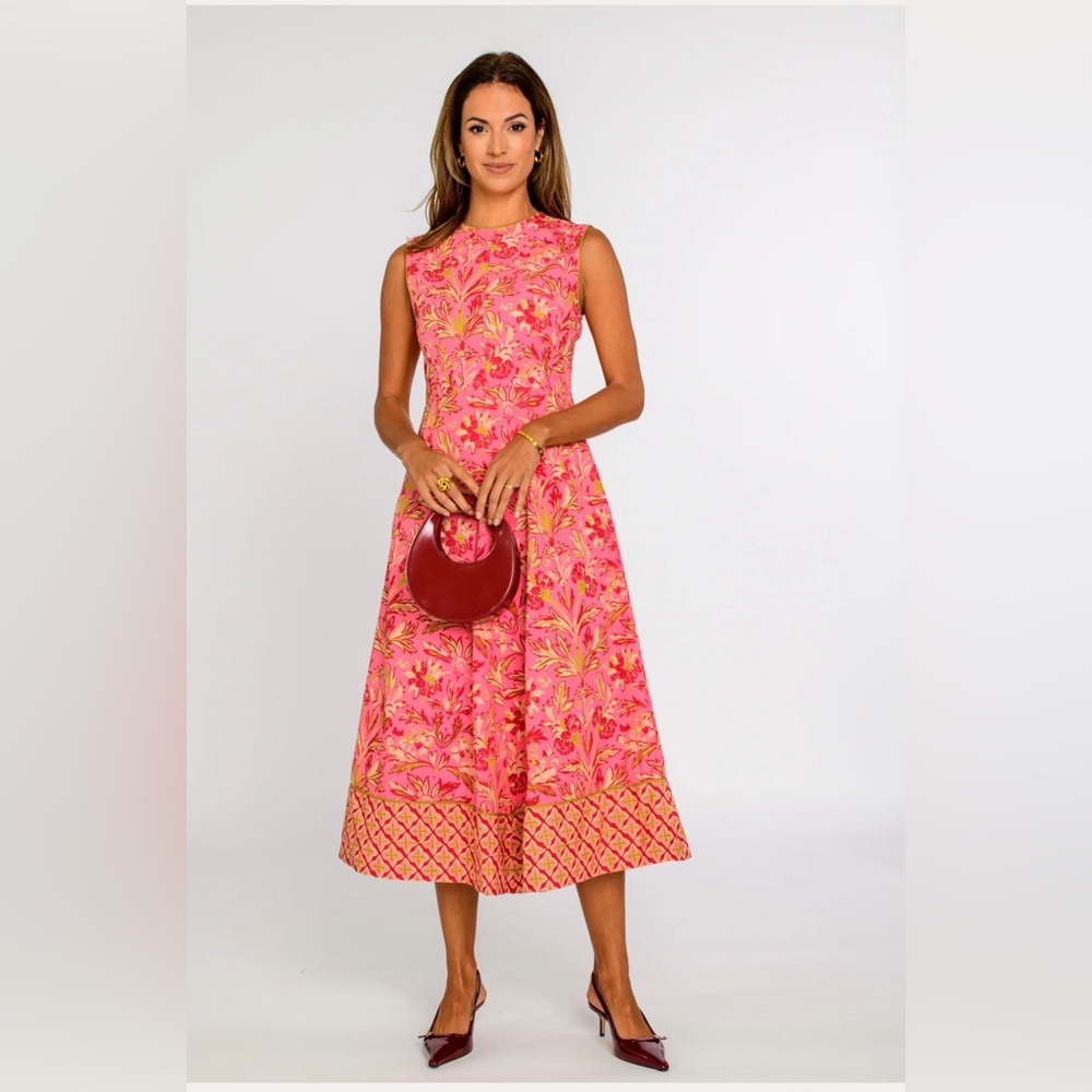 Claire Dress in Grandeur Cherry